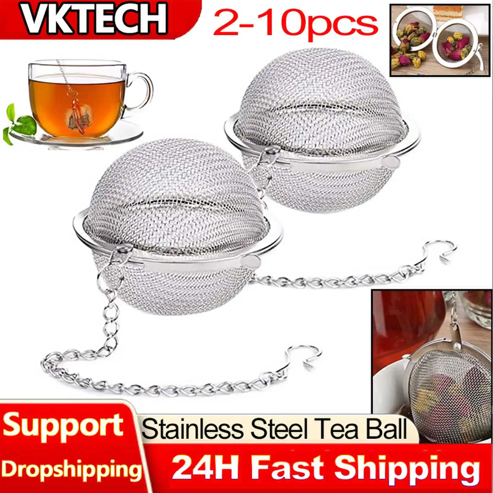 2-10pcs Stainless Steel Ball M - Nettle Leaf Tea recensie en prijs