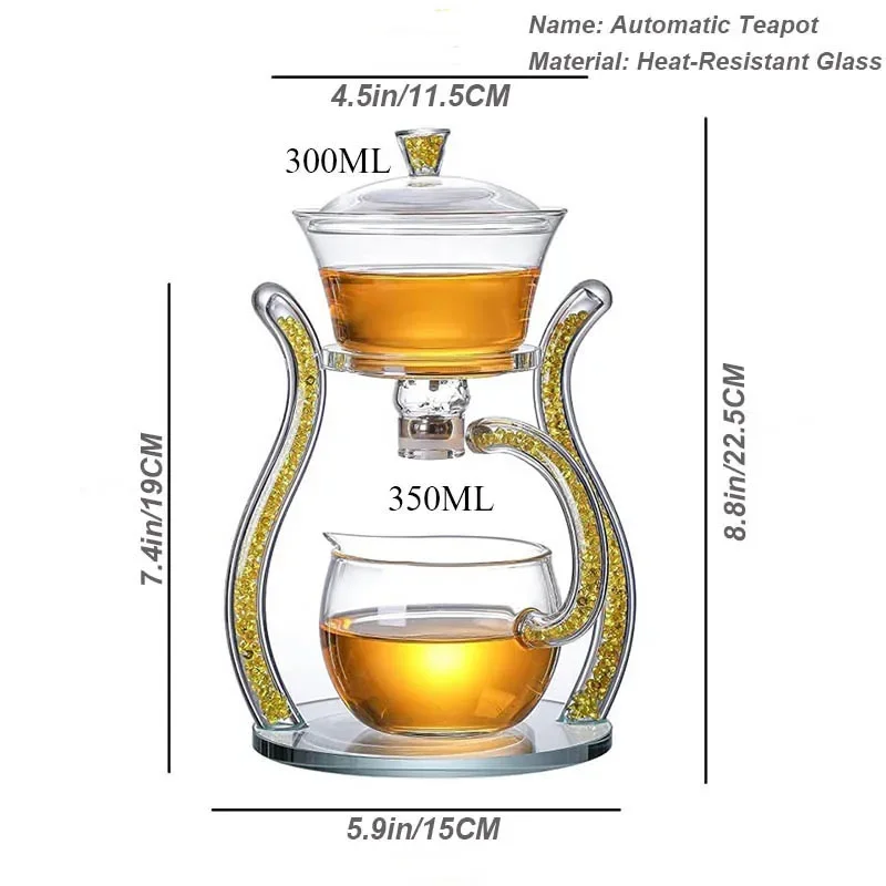 Glass Automatic Lazy Tea Set   - Nettle Leaf Tea recensie en prijs