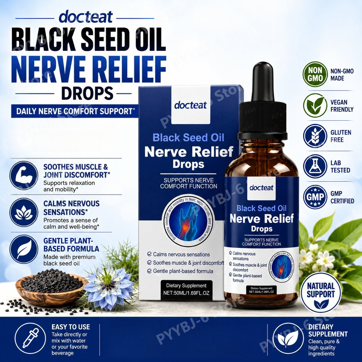 Black Seed Oil Liquid Drops 50 - Herbal Wellness Liquid recensie en prijs