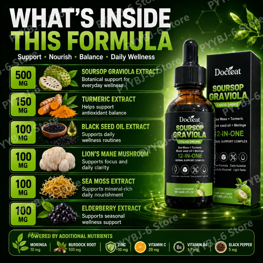 Soursop Graviola Liquid Drops  - Herbal Wellness Liquid recensie en prijs