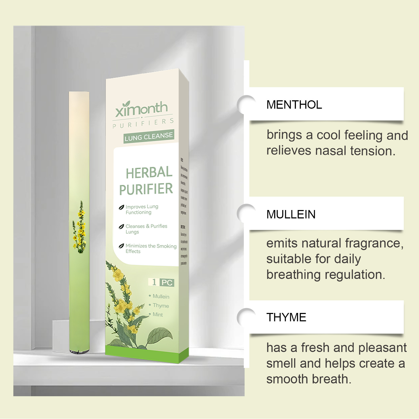 Natural Herbal Breathing Stick - Herbal Wellness For You recensie en prijs