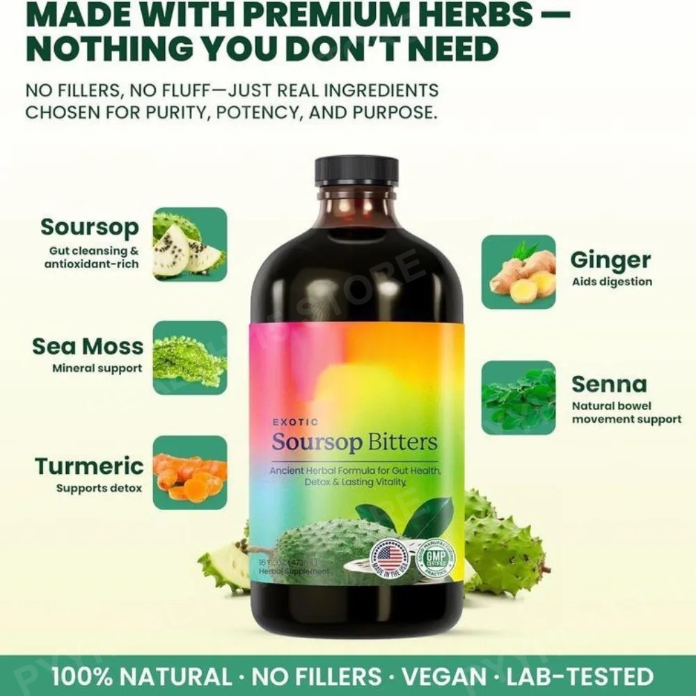 Soursop Bitters Liquid Herbal  - Herbal Wellness Liquid recensie en prijs