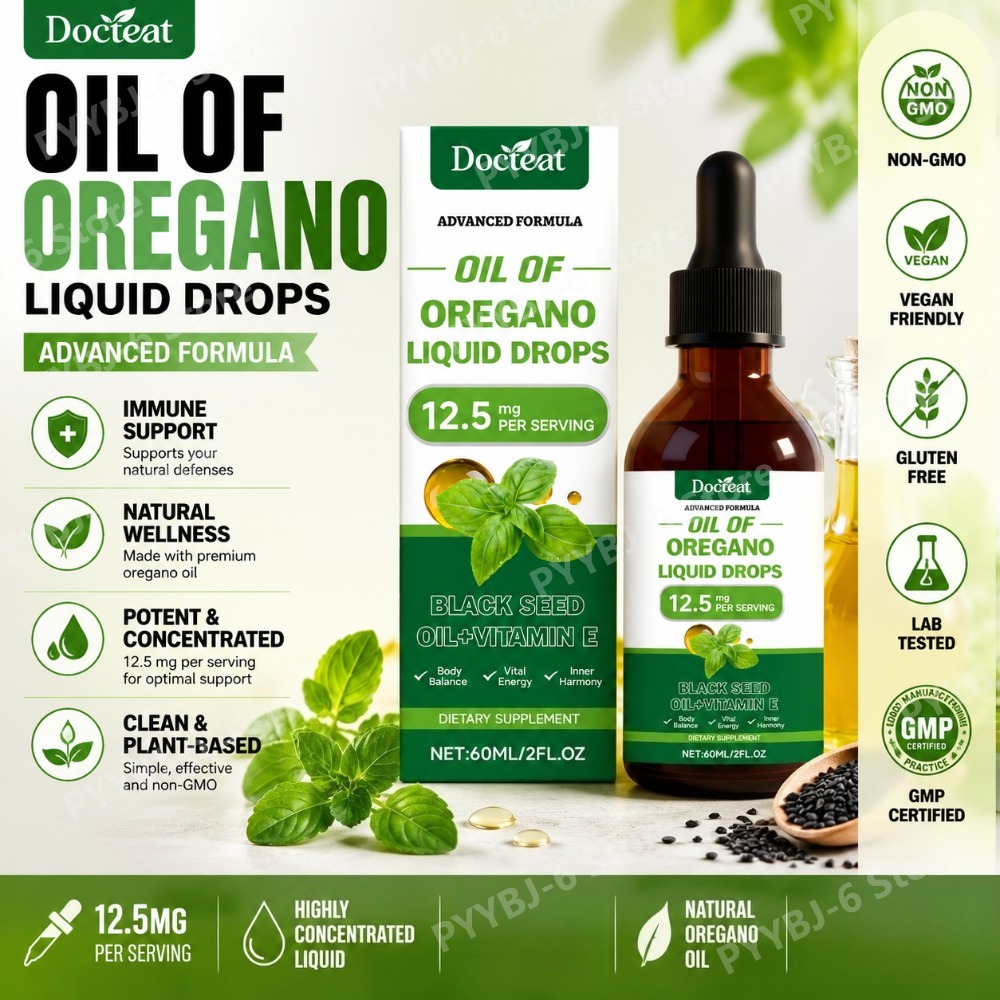 Oregano Oil Liquid Drops 60ml  - Herbal Wellness Liquid recensie en prijs