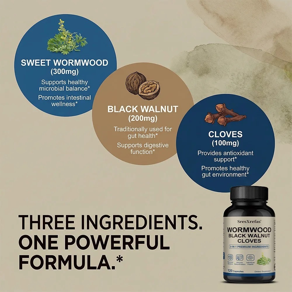 Wormwood Black Walnut Clove -  - Herbal Wellness For You recensie en prijs